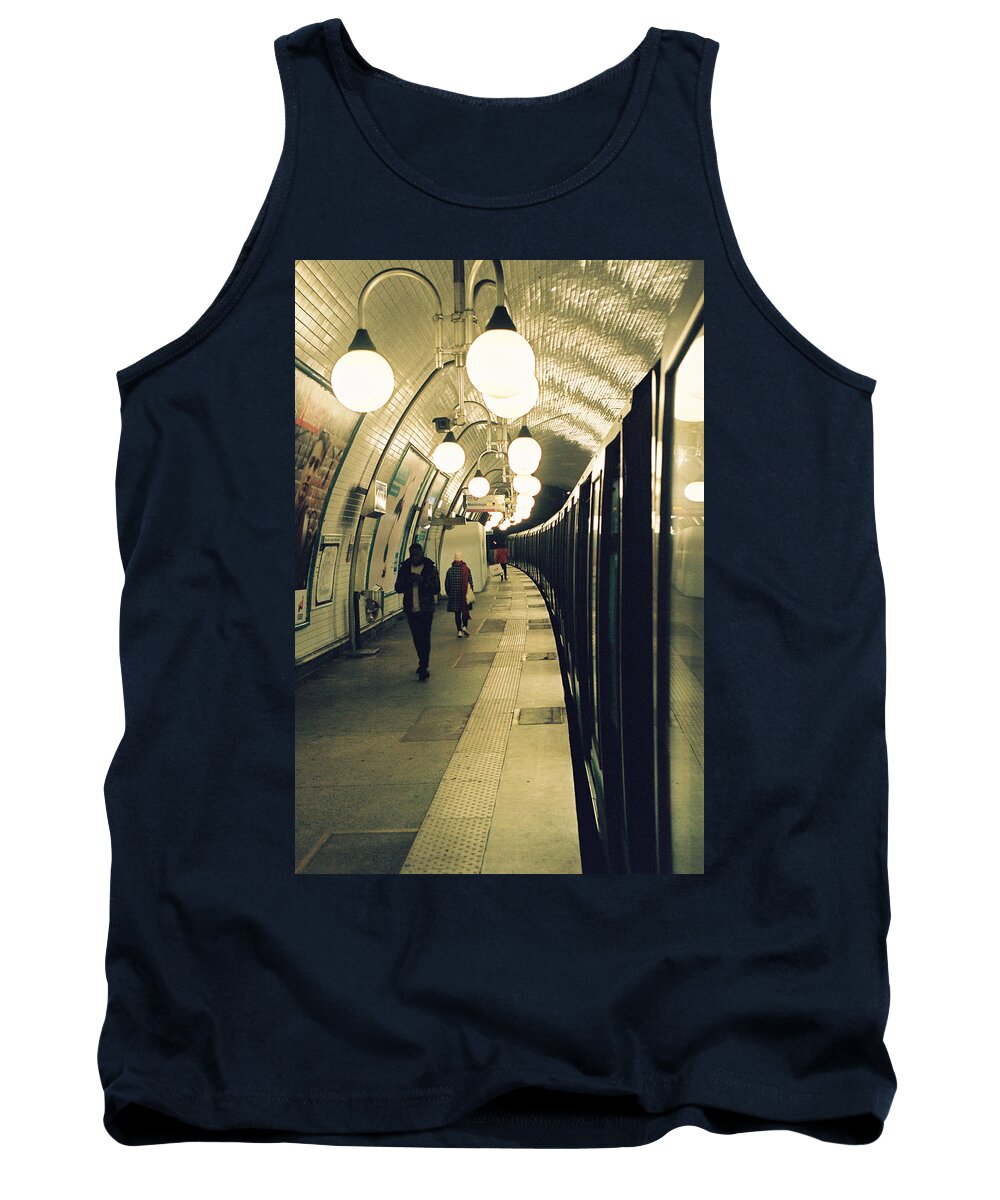 Train Tank Top featuring the photograph Last train by Barthelemy De Mazenod