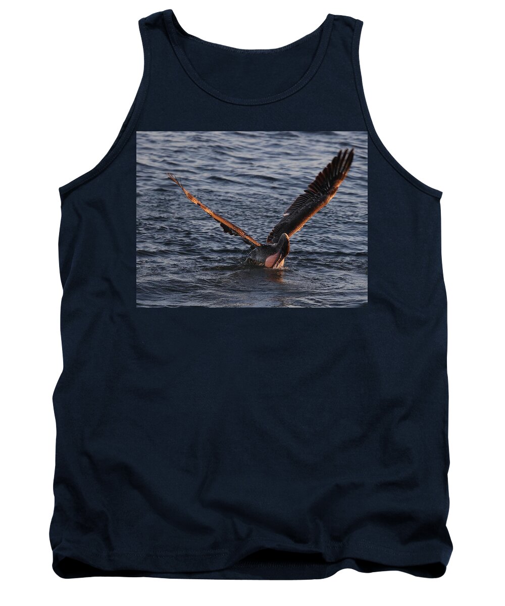 Pelicans Tank Top featuring the photograph Magnificent Throat Pouch 2 by Mingming Jiang