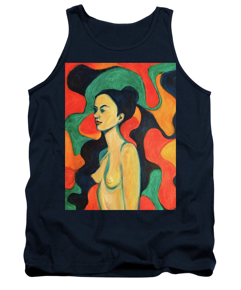 Musical Memories Tank Top featuring the painting Musical Memories by Esther Newman-Cohen
