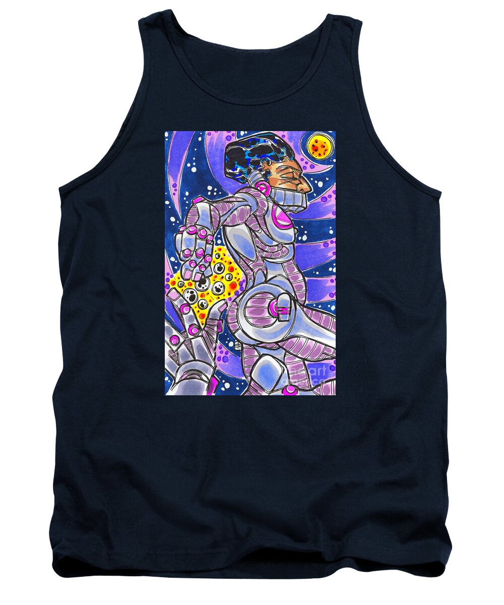 Shannon Hedges Tank Top featuring the drawing New Universe by Shannon Hedges