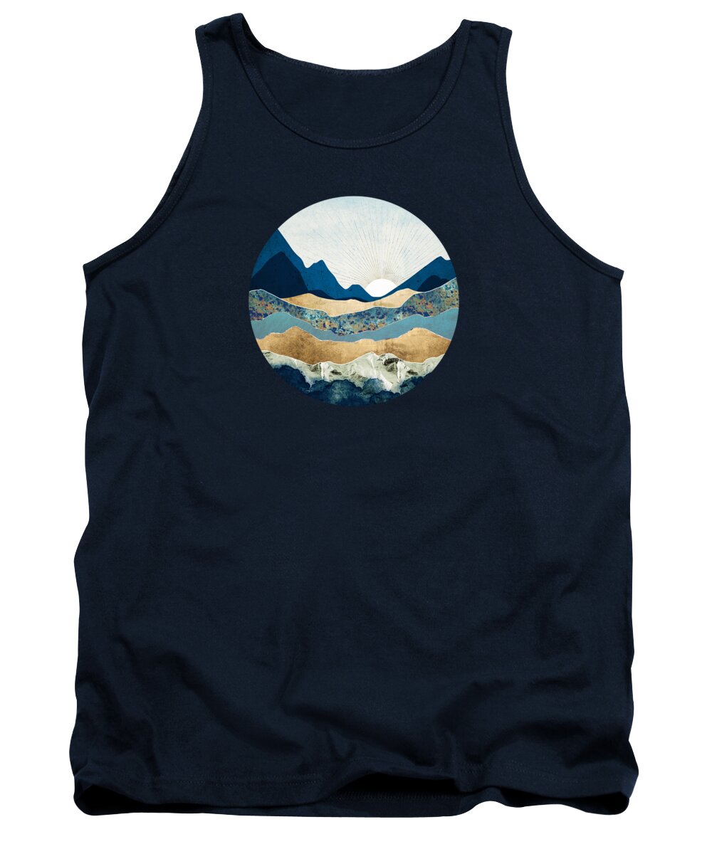 Mountains Tank Top featuring the digital art Next Journey by Spacefrog Designs