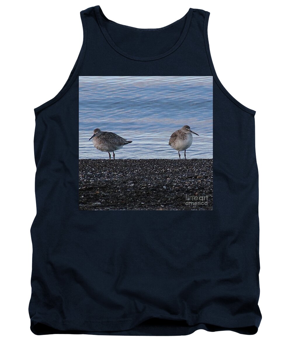 Long-billed Dowitcher Tank Top featuring the photograph Not talking to you by Yvonne M Smith