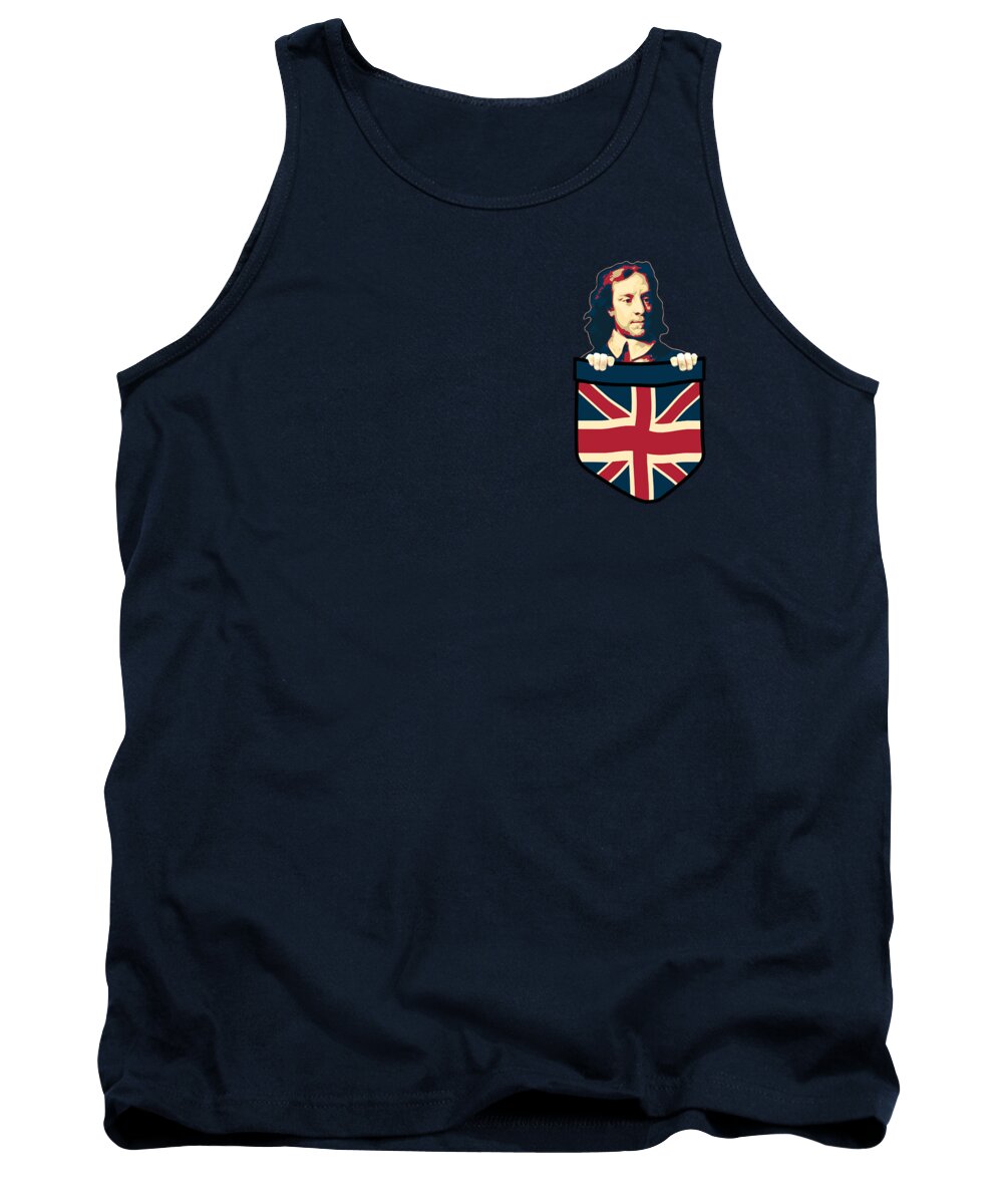 Oliver Tank Top featuring the digital art Oliver Cromwell In My Pocket by Filip Schpindel