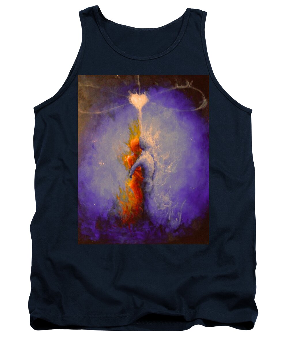 Soulmate Tank Top featuring the painting On Beat by Jen Shearer