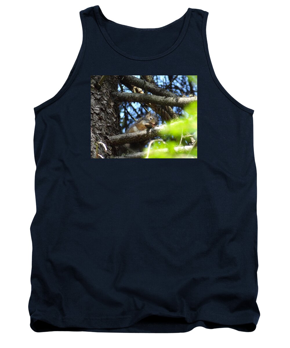 Squirel Tank Top featuring the photograph PetitSuisse Squirel by Joelle Philibert
