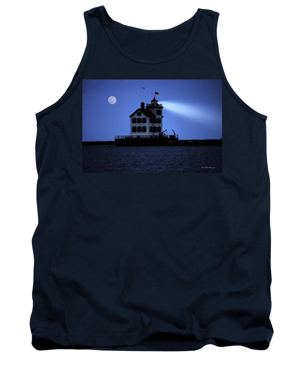 Lighthouse Tank Top featuring the photograph Safe Harbor by Mary Walchuck