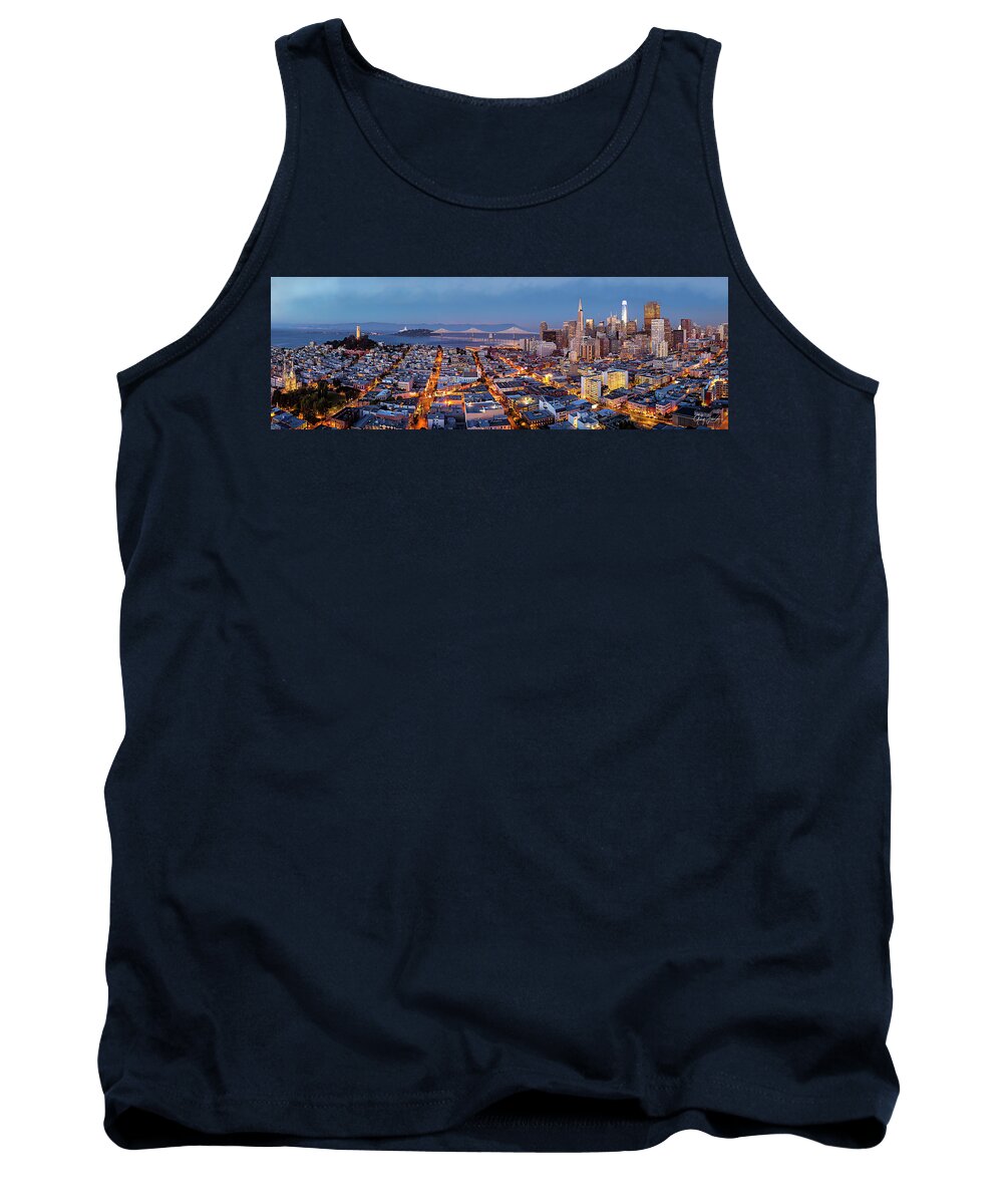 Gary-johnson Tank Top featuring the photograph San Francisco Skyline by Gary Johnson