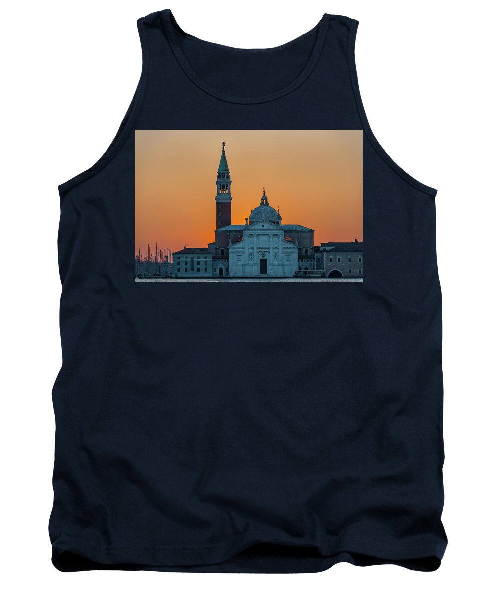 Italy Tank Top featuring the photograph San Giorgio Maggiore at Sunrise by Travel Quest Photography