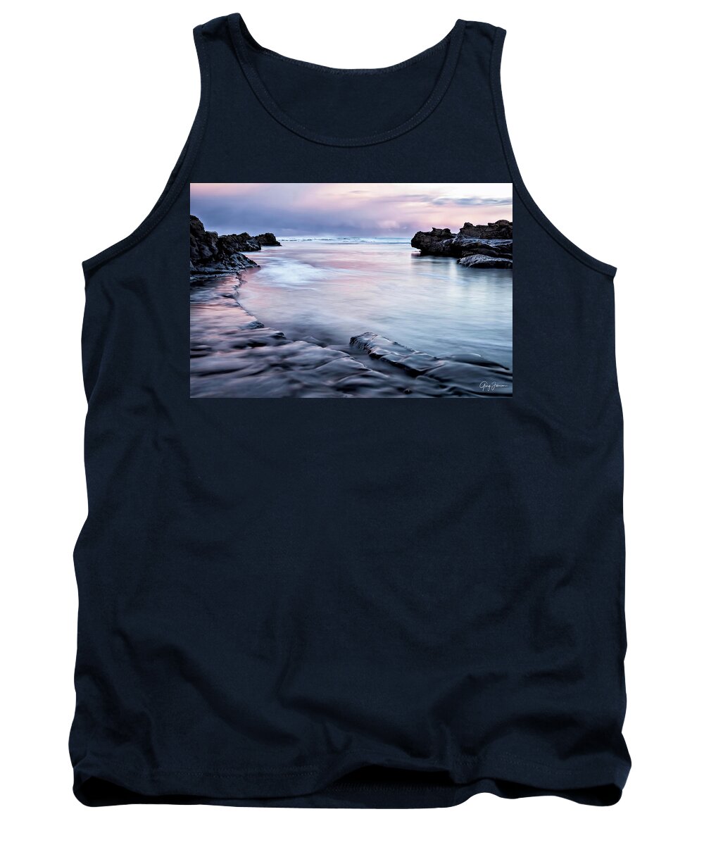 Reflections Tank Top featuring the photograph Serenity Sea by Gary Johnson