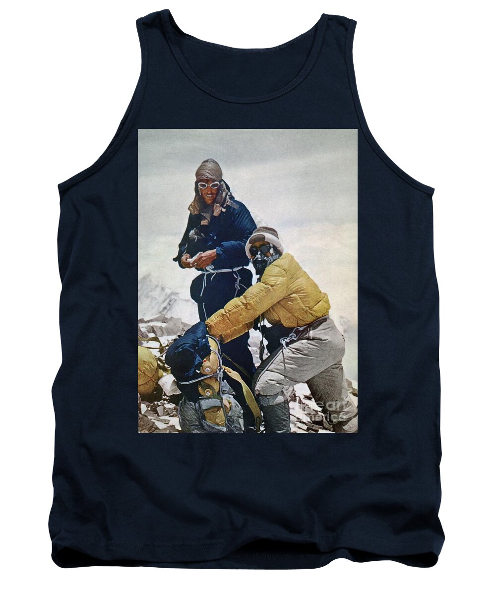 1953 Tank Top featuring the photograph Sir Edmund Hillary by Granger
