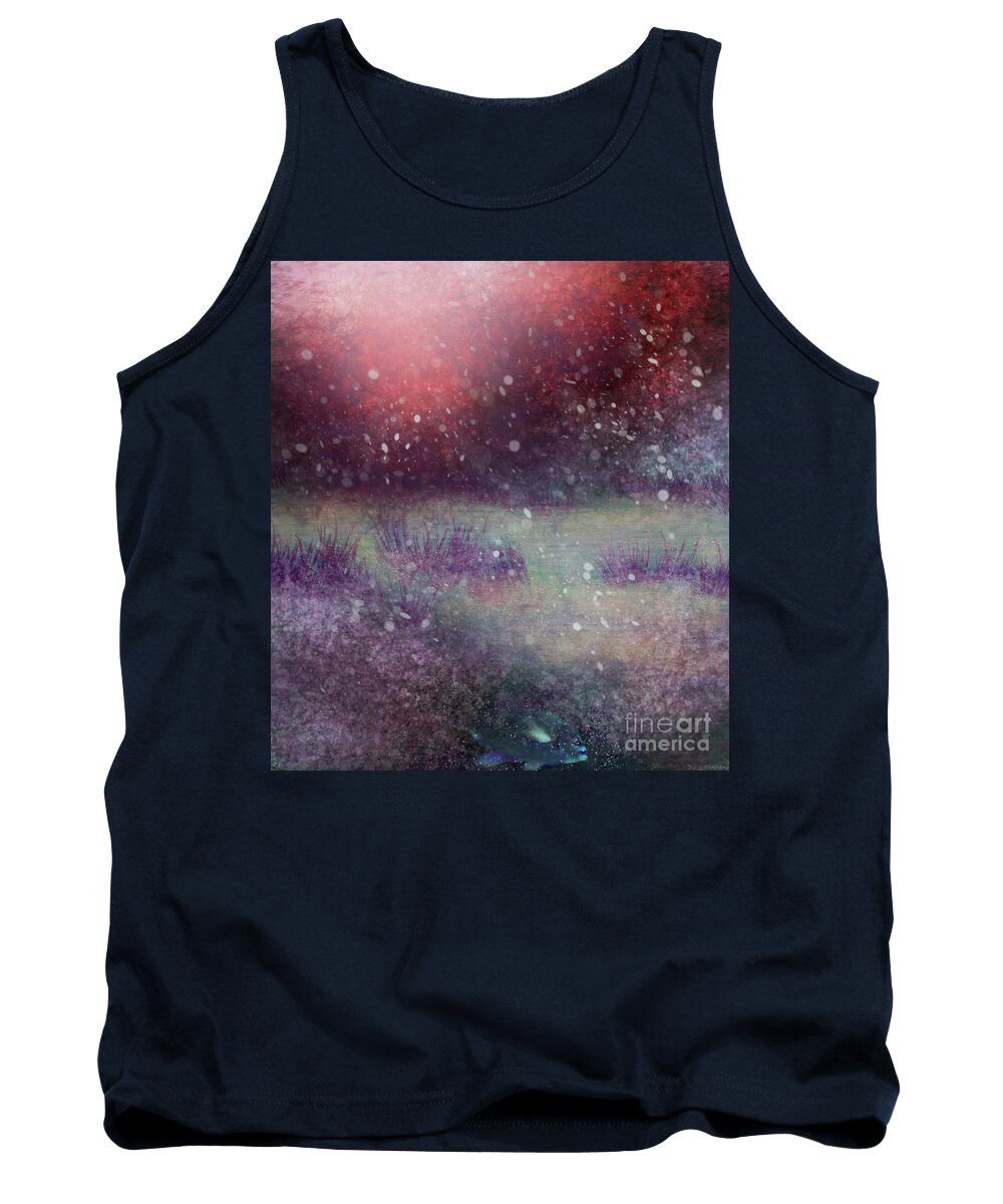 Christmas Tank Top featuring the digital art Sixteen Day's To Christmas 2020 by Julie Grimshaw