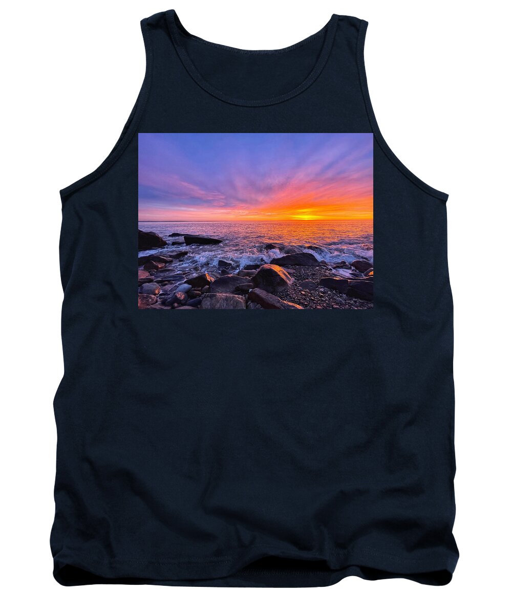 Sunrise Tank Top featuring the photograph Sky On Fire by Mark Truman
