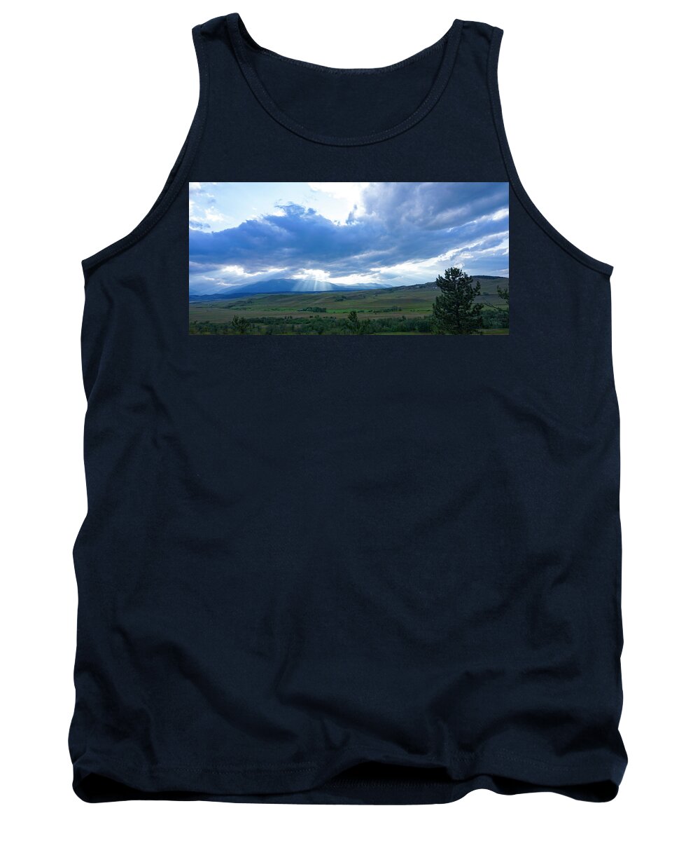 Red Lodge Tank Top featuring the photograph Sunbreak Near Red Lodge by Cathy Anderson