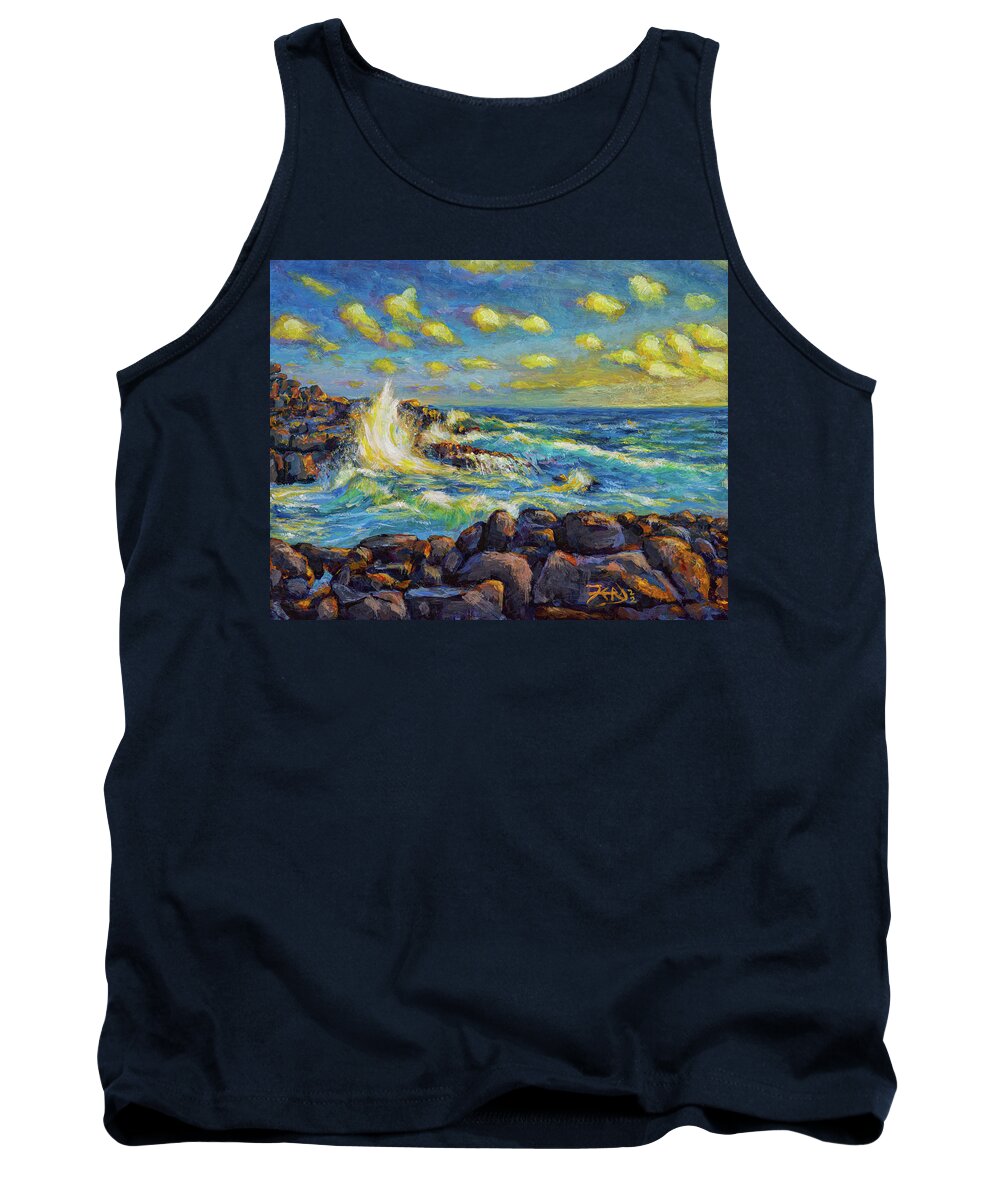 Acrylic Tank Top featuring the painting Sunrise on Shipwreck Beach by Robert FERD Frank