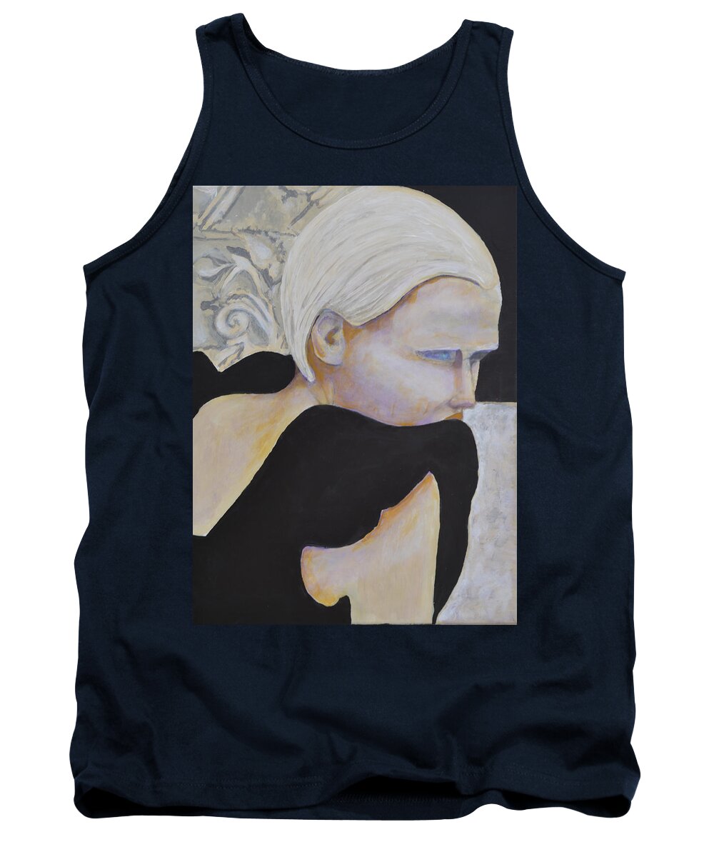 Woman Tank Top featuring the painting Surfaces by Diane Montana Jansson