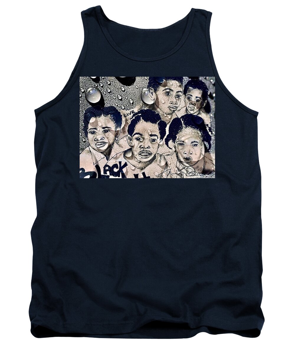  Tank Top featuring the mixed media Tears by Angie ONeal