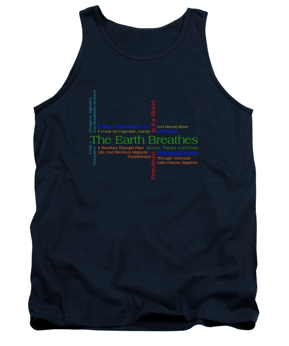The Earth Breathes Tank Top featuring the tapestry - textile The Earth Breathes by Az Jackson