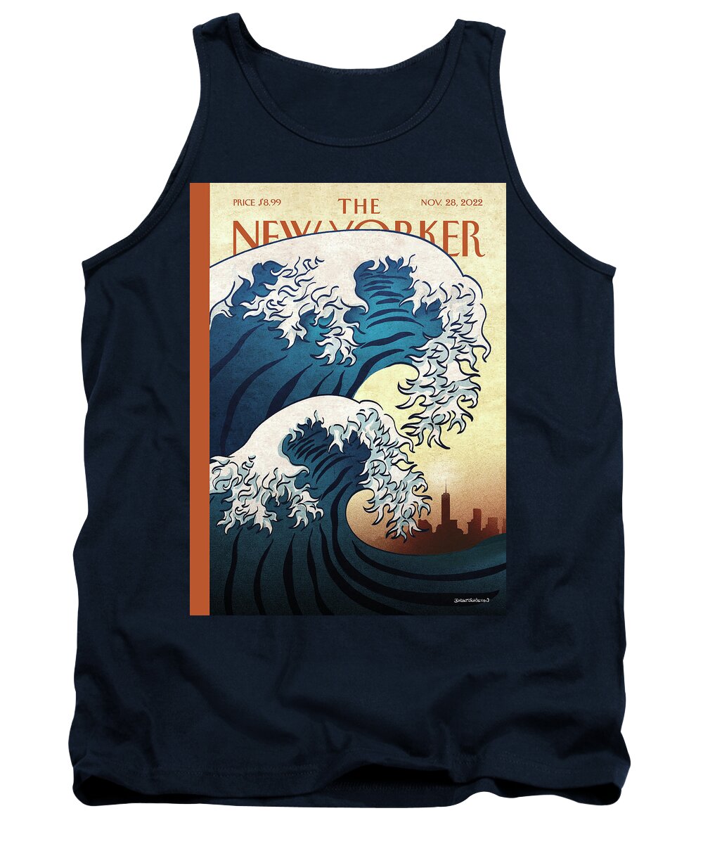 Climate Tank Top featuring the painting The Future Is Here by Birgit Schoessow