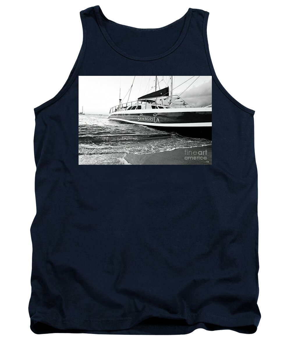 Ocean Tank Top featuring the photograph The Good Life - BW by Scott Pellegrin