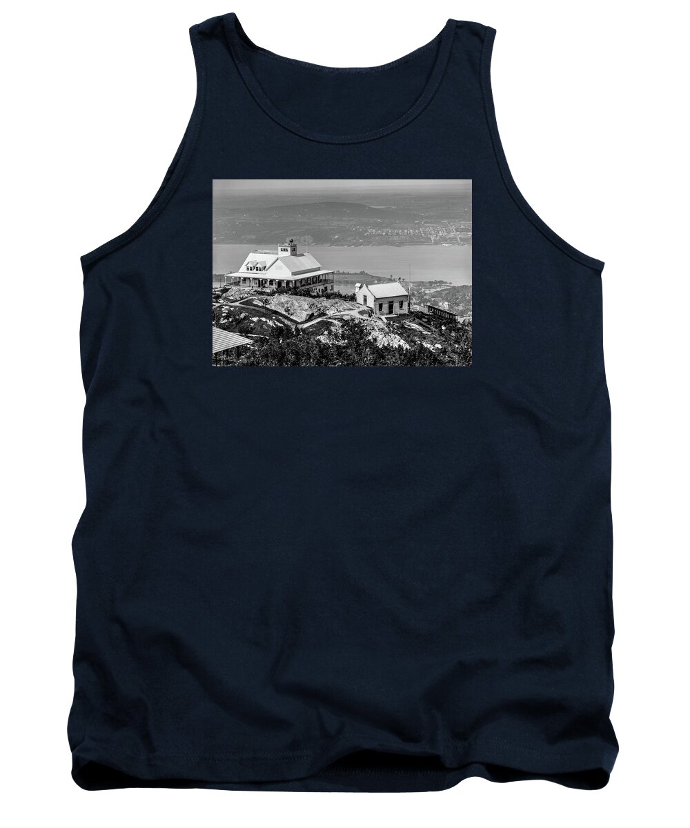 Hudson Valley Tank Top featuring the digital art View from Mount Beacon, Circa 1900 by The Hudson Valley