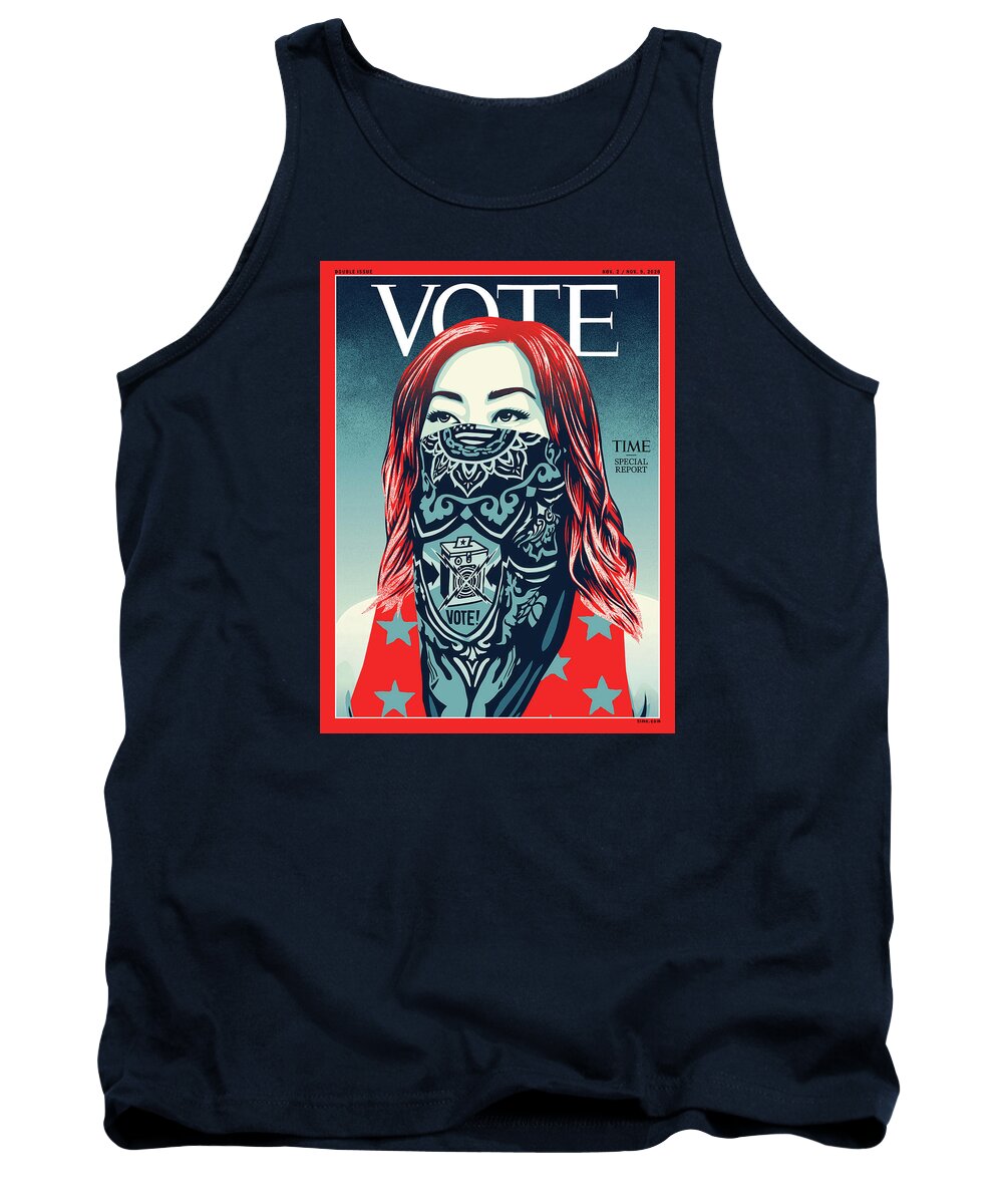 2020 Us Presidential Election Tank Top featuring the photograph Vote 2020 by Illustration by Shepard Fairey for TIME