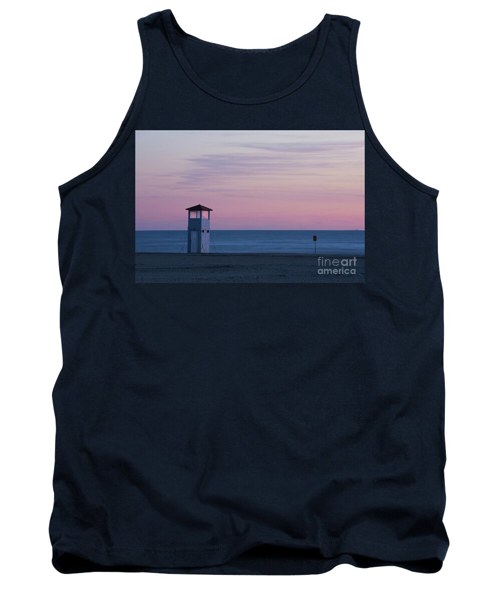 Europe Tank Top featuring the photograph Watchtower after sunset by Matteo Del Grosso