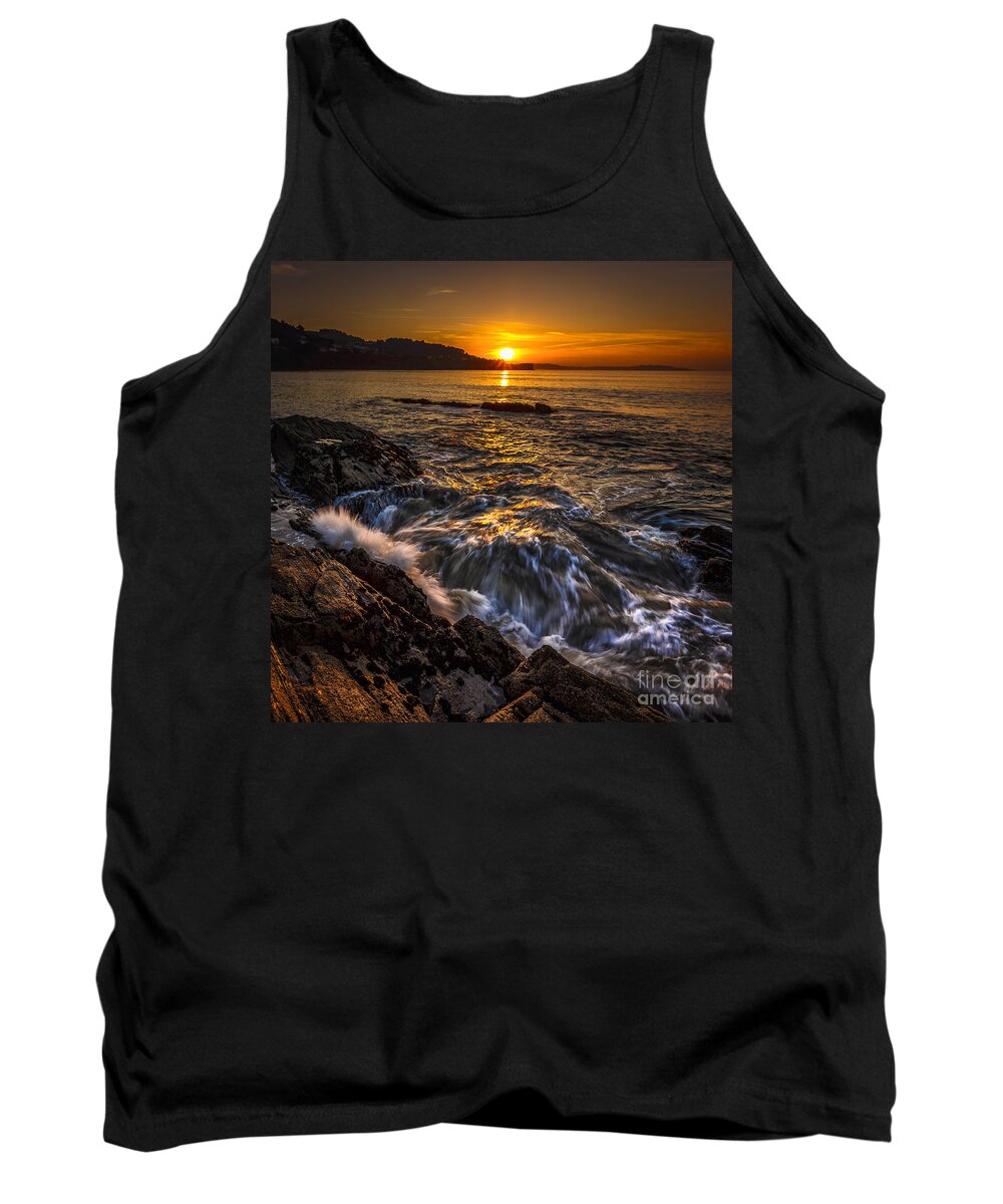 Ares Tank Top featuring the photograph Chamoso Point in Ares Estuary Galicia Spain #1 by Pablo Avanzini