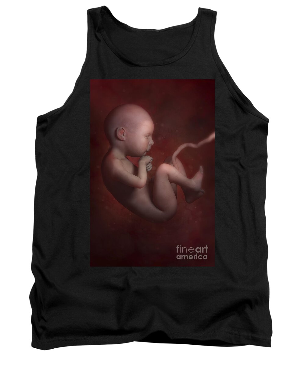 Develop Tank Top featuring the photograph Developing Fetus #1 by Science Picture Co