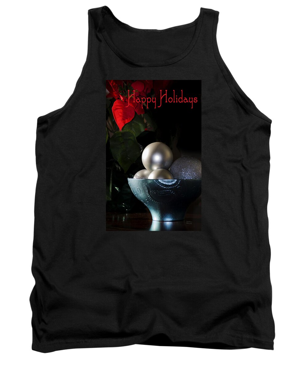 Holiday Card Tank Top featuring the photograph Happy Holidays Greeting Card by Julie Palencia