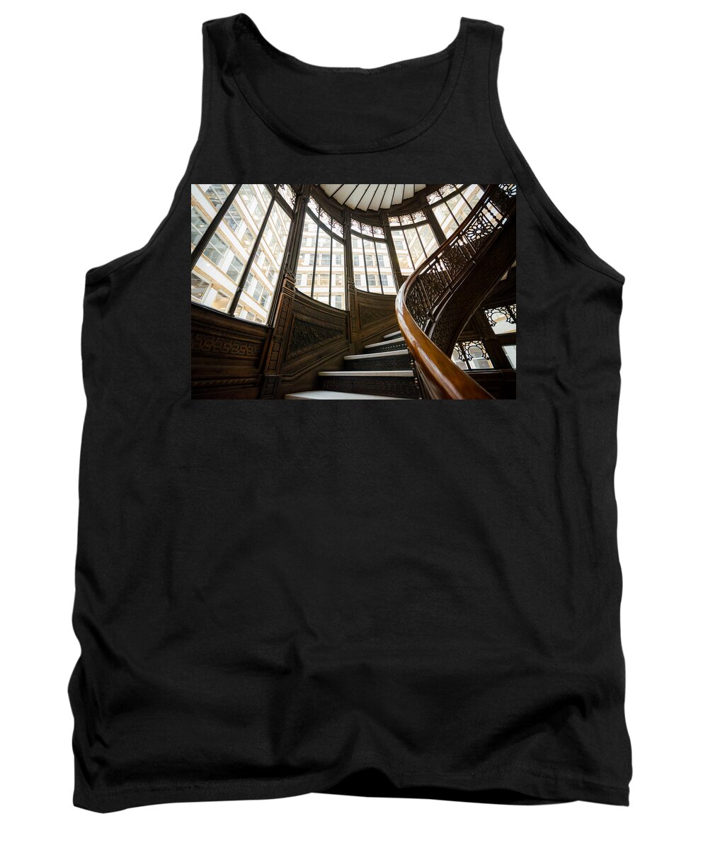 Chicago Tank Top featuring the photograph Rookery Building Up the Oriel Staircase #1 by Anthony Doudt