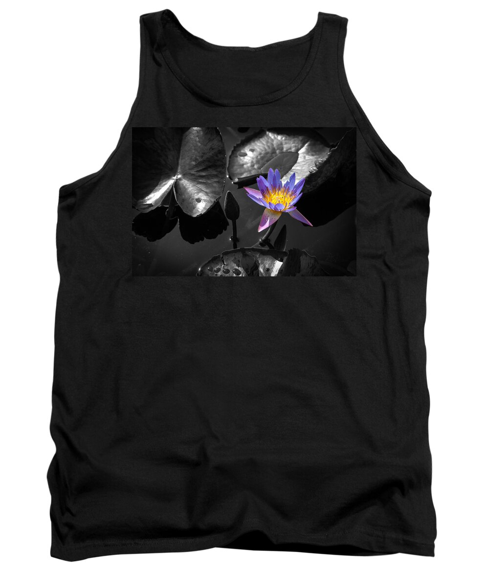 Bloom Tank Top featuring the photograph Water Lily #1 by Mark Llewellyn