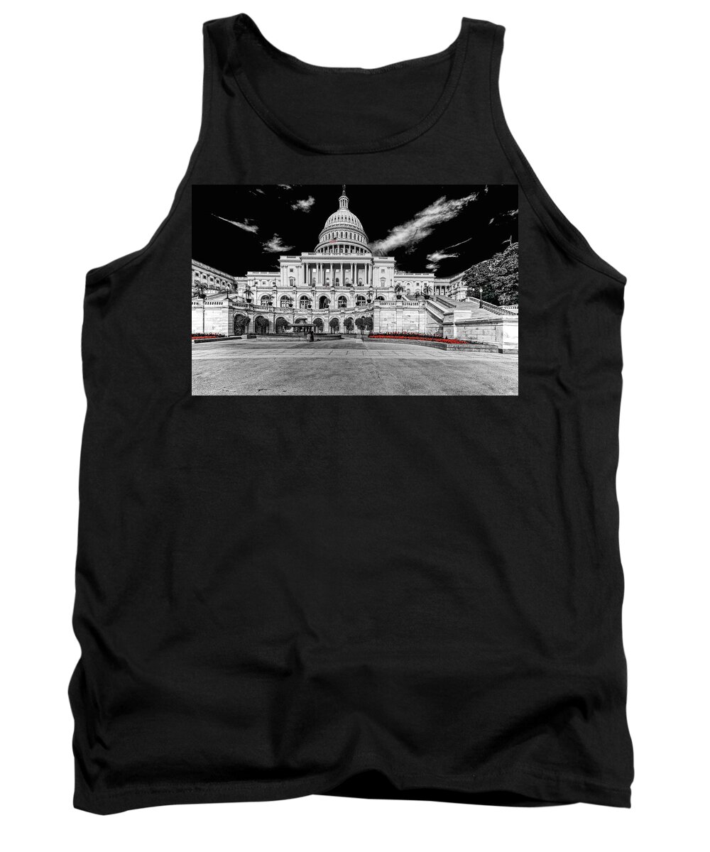 America Tank Top featuring the photograph Capitol Building #10 by Peter Lakomy