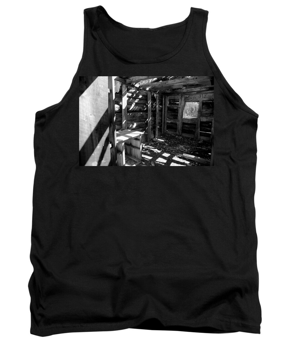 Photograph Tank Top featuring the photograph 1880's Cabin by Richard Gehlbach