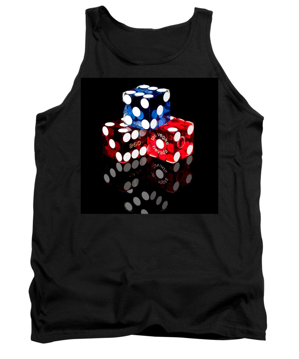Dice Tank Top featuring the photograph Colorful Dice by Raul Rodriguez