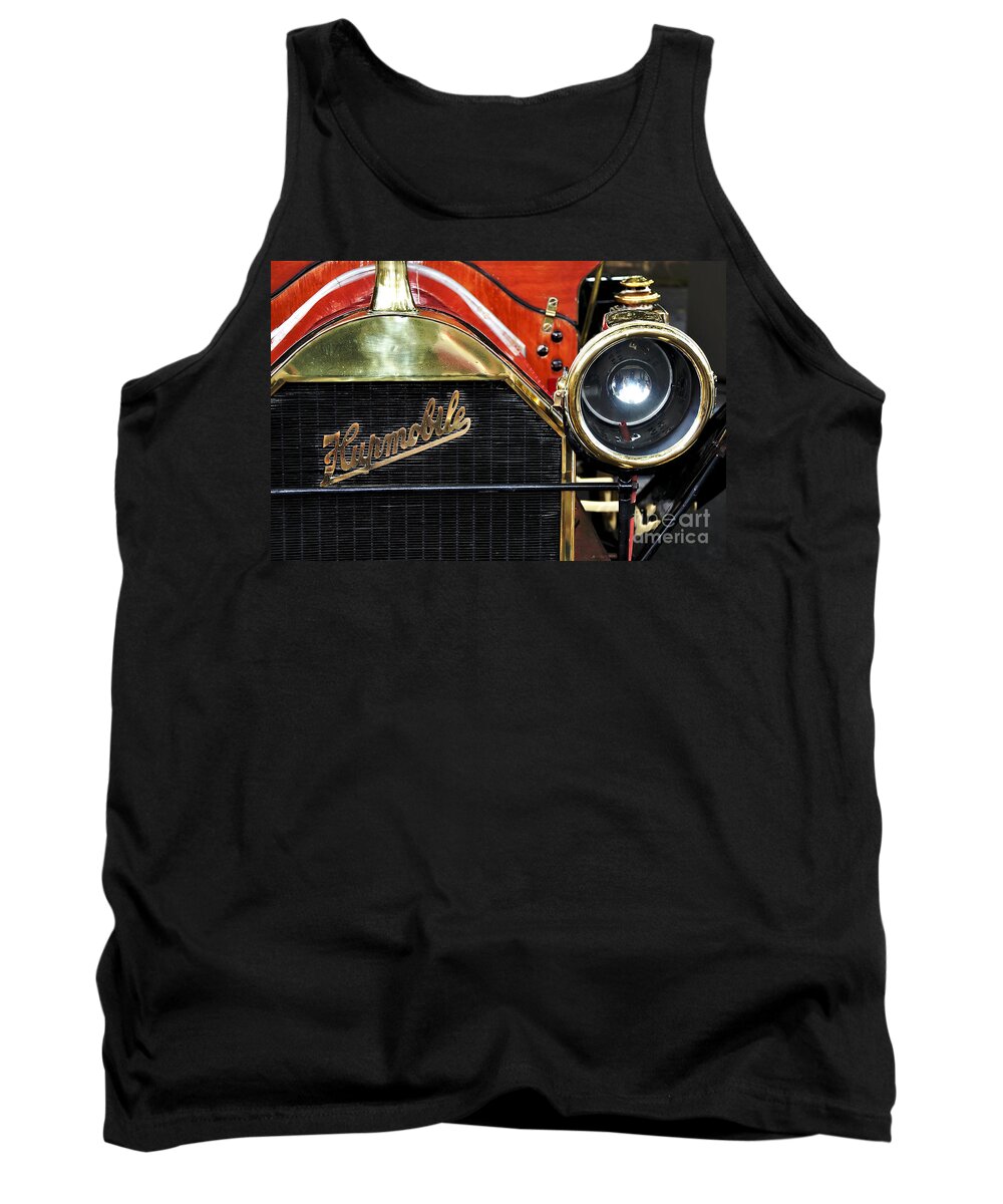 Photography Tank Top featuring the photograph 1910 Hupmobile Model 20 Grill Emblem by Kaye Menner