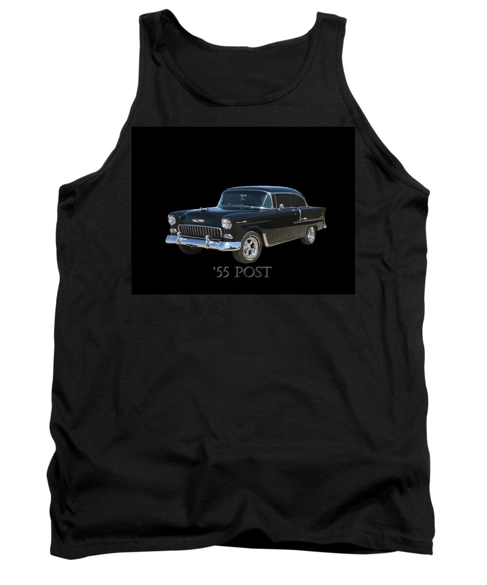 Thank You For Buying A Shower Curtain Of 1955 Chevy Post To A Buyer From Montevallo Tank Top featuring the photograph 1955 Chevy Post by Jack Pumphrey