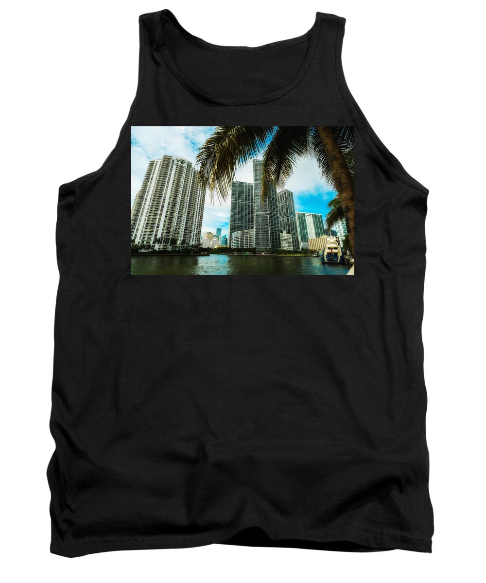 Architecture Tank Top featuring the photograph Downtown Miami #2 by Raul Rodriguez