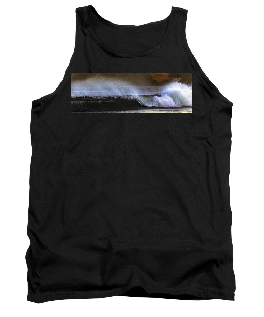 Beach Tank Top featuring the photograph Drakes Beach Break by Don Hoekwater Photography