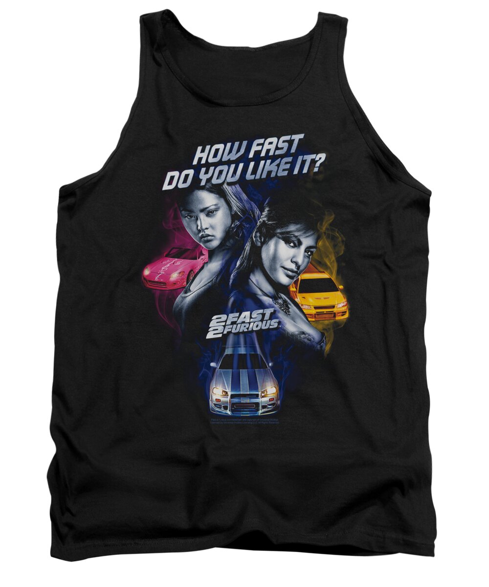 2 Fast 2 Furious Tank Top featuring the digital art 2 Fast 2 Furious - Fast Women by Brand A