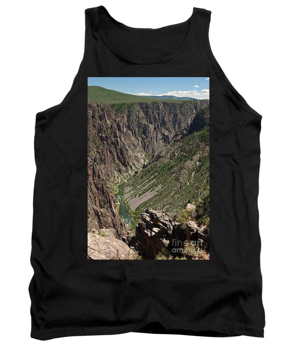 Black Canyon Of The Gunnison Np Tank Top featuring the photograph Pulpit Rock Overlook Black Canyon of the Gunnison #2 by Fred Stearns