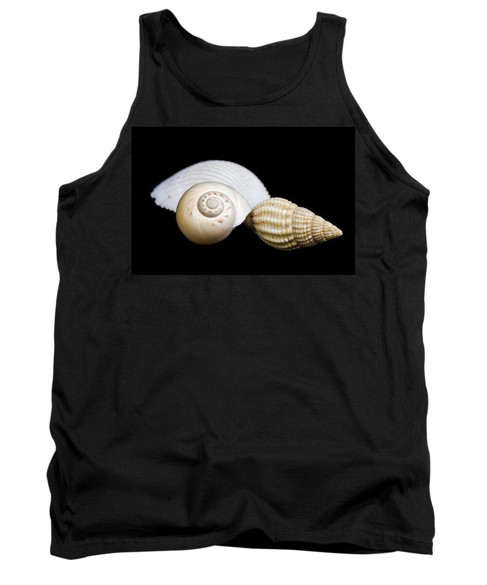 Marine Tank Top featuring the photograph Seashells #2 by Paulo Goncalves