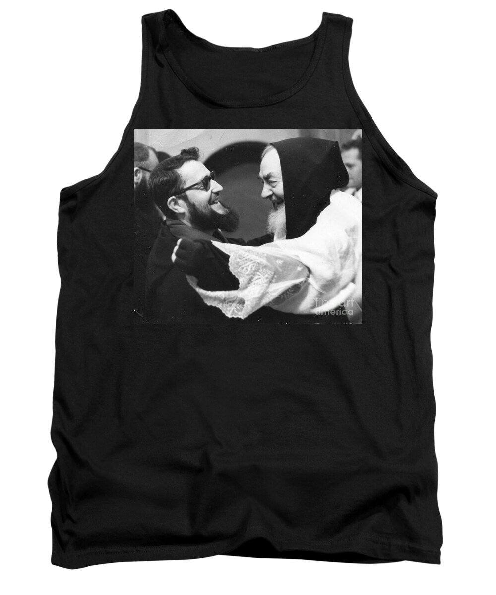 Prayer Tank Top featuring the photograph Padre Pio #28 by Archangelus Gallery