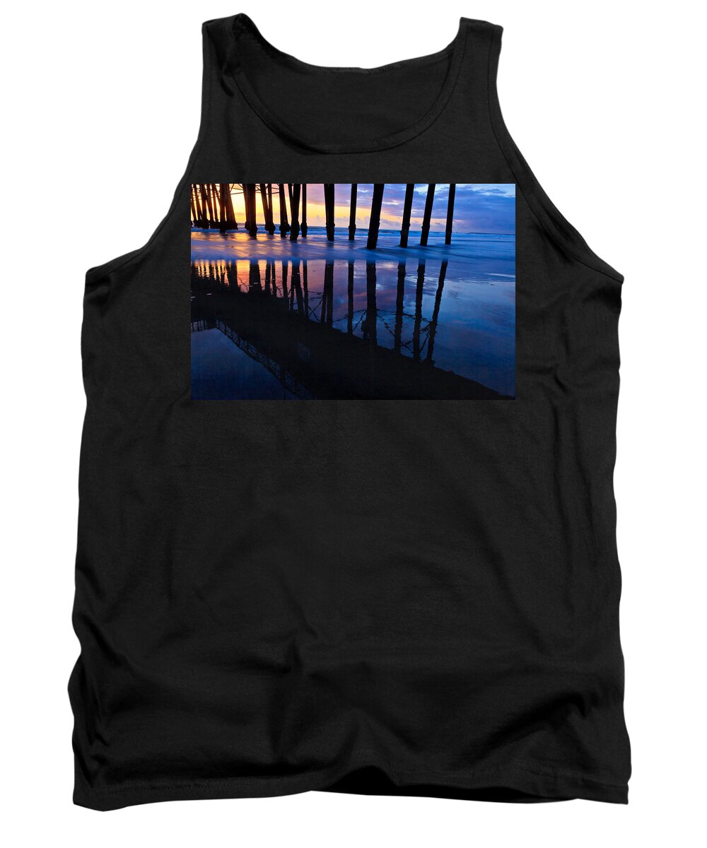 Pier Tank Top featuring the photograph Oceanside Pier at Sunset #3 by Ben Graham
