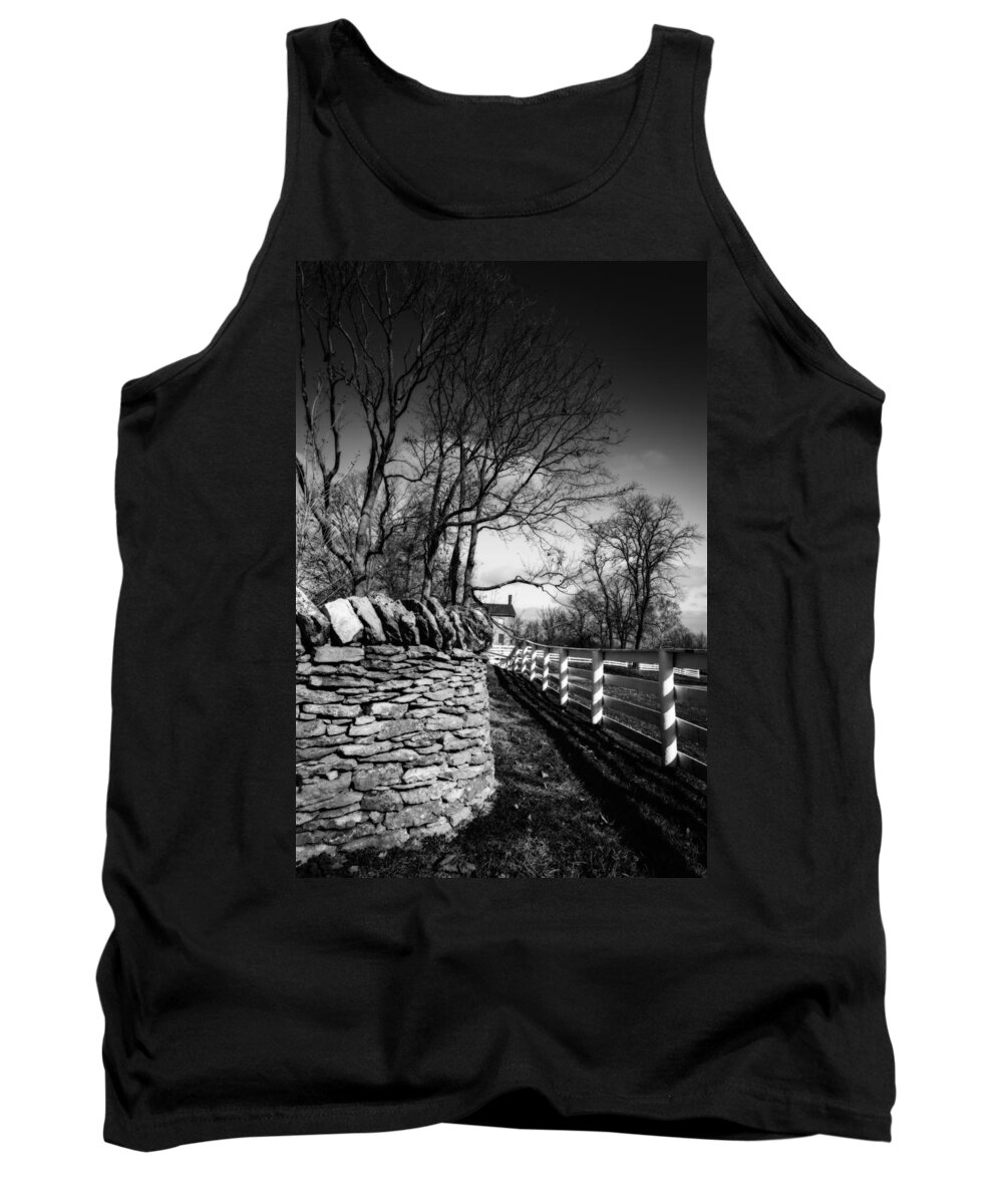 Fences Tank Top featuring the photograph Two fences #3 by Alexey Stiop