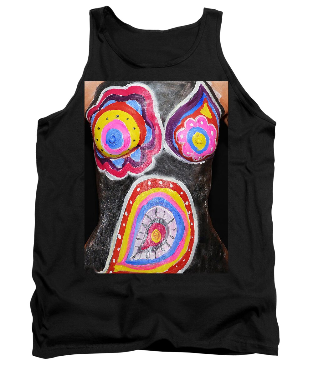 Hadassah Greater Atlanta Tank Top featuring the photograph 4. Susan Proctor, Artist, 2015  by Best Strokes - Formerly Breast Strokes - Hadassah Greater Atlanta