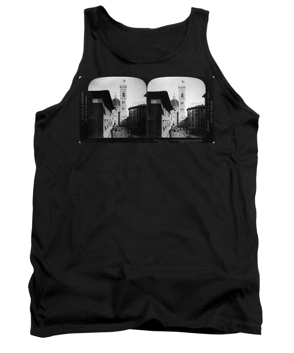 1436 Tank Top featuring the painting Florence Cathedral #5 by Granger