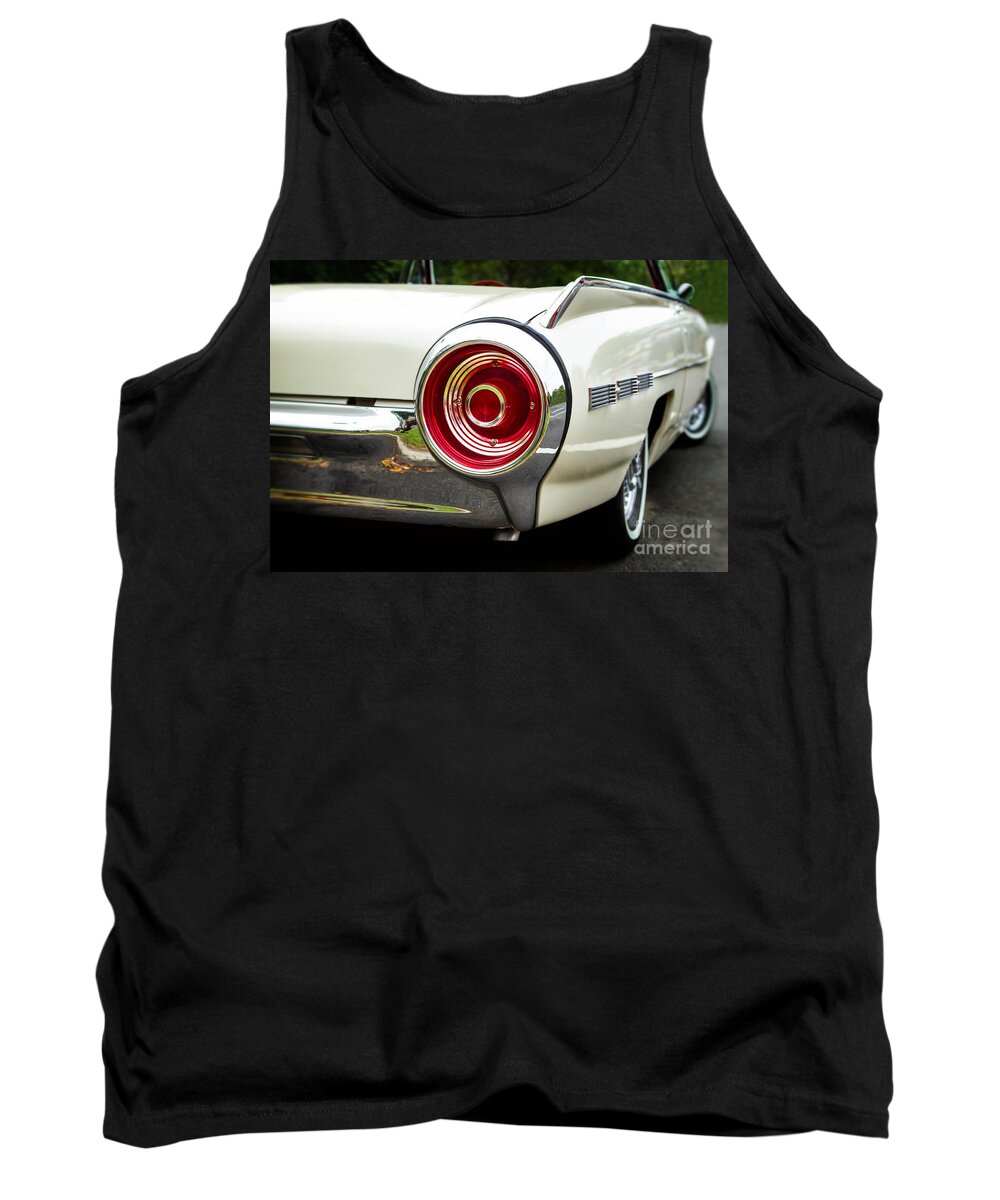 1962 Tank Top featuring the photograph 62 Thunderbird Tail Light by Jerry Fornarotto