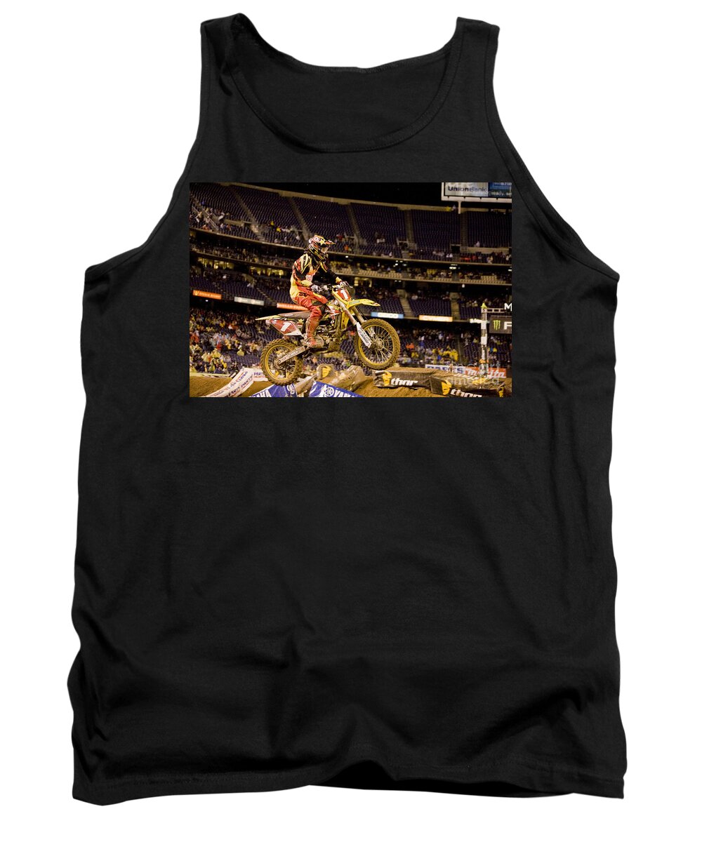 Ama Supercross Tank Top featuring the photograph 9271 by Daniel Knighton