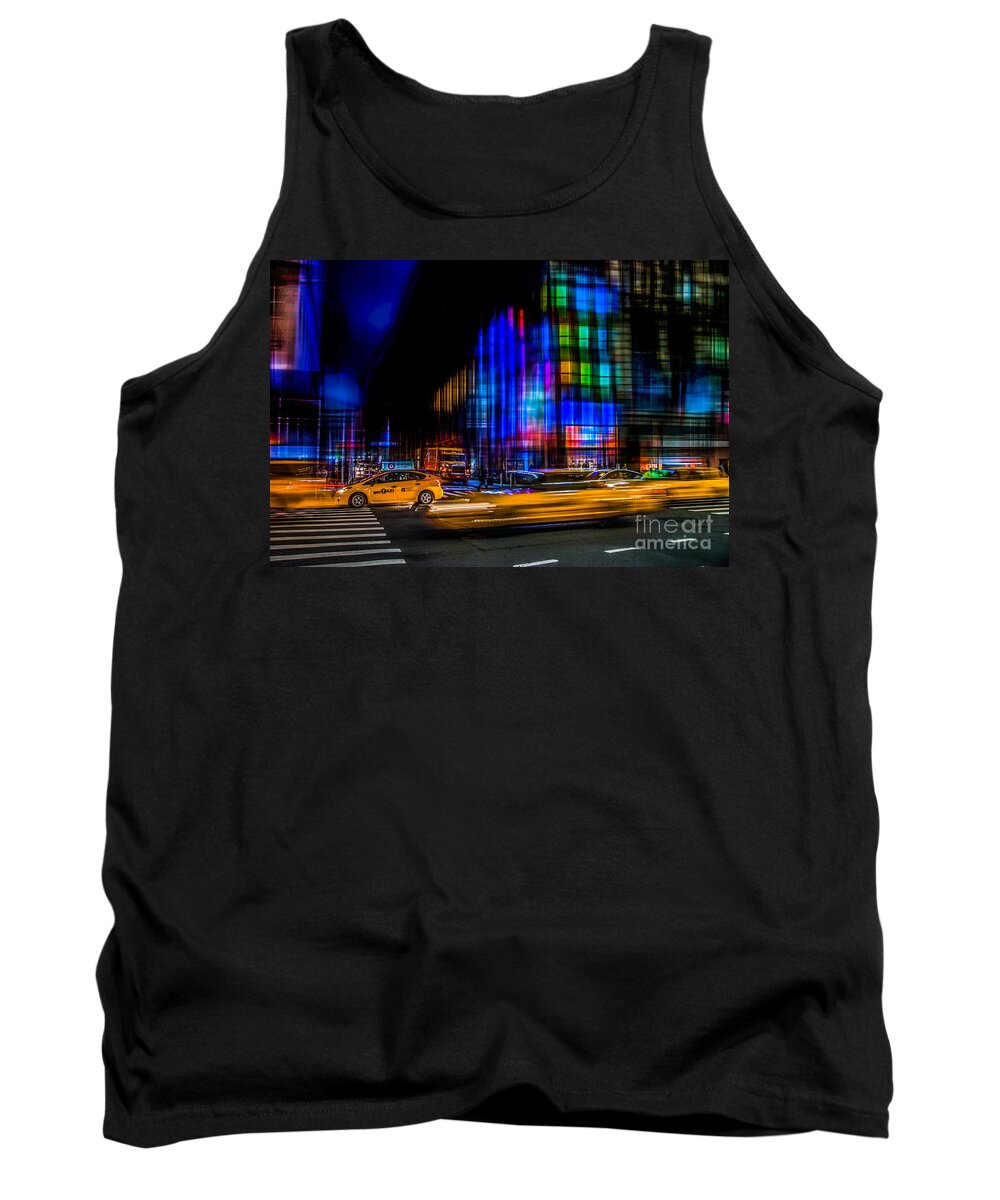 Nyc Tank Top featuring the photograph a city full of colors II by Hannes Cmarits