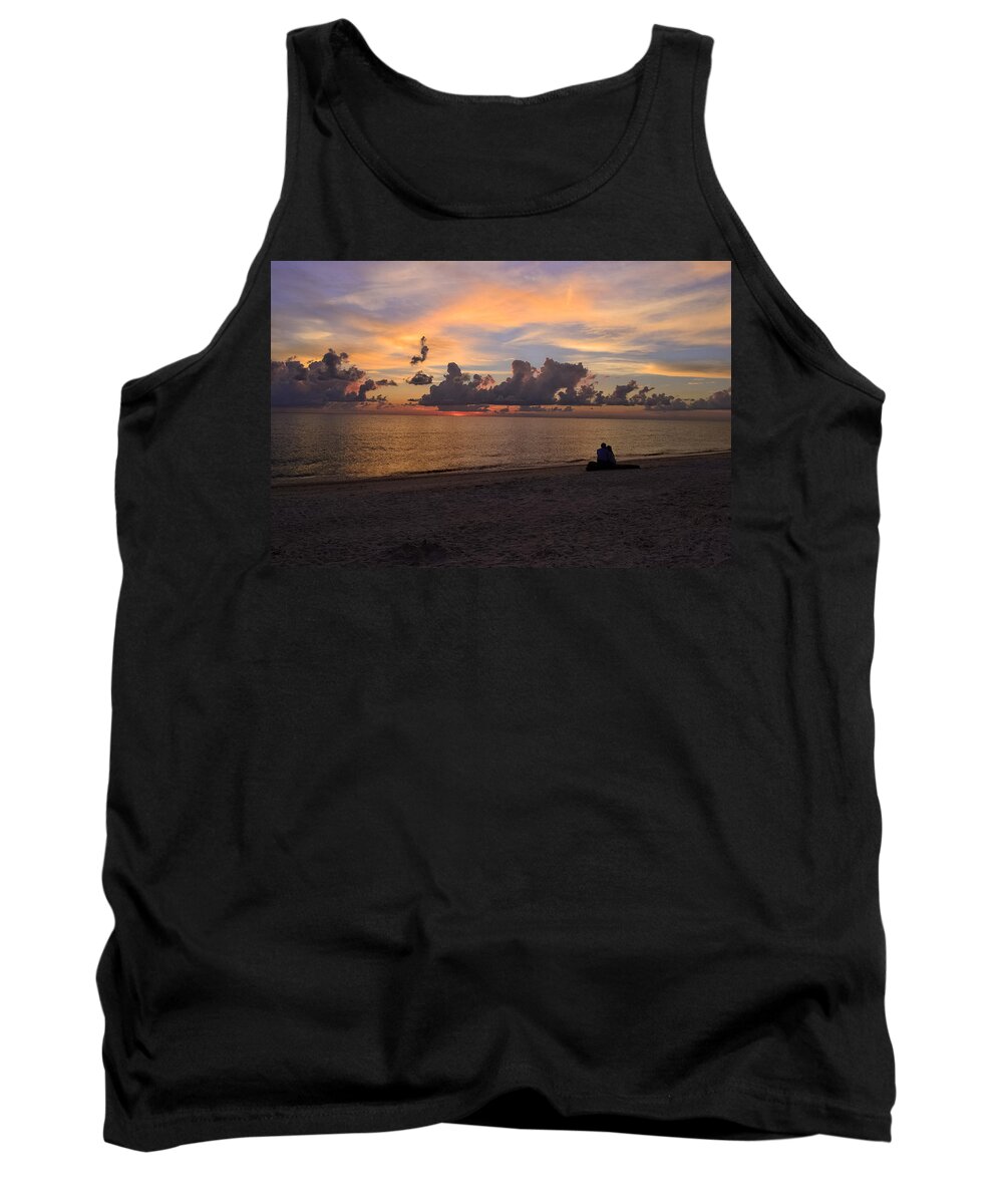 Sunset Tank Top featuring the photograph A Gentle Love by Melanie Moraga